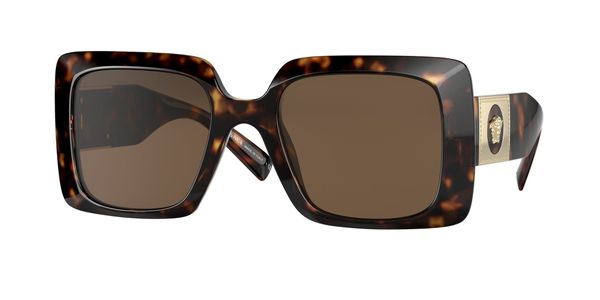 Versace Kobieta Versace VE4405 108/73 Okulary przeciwsłoneczne Acetat Żółw Brązowy Kwadratowy Normalna