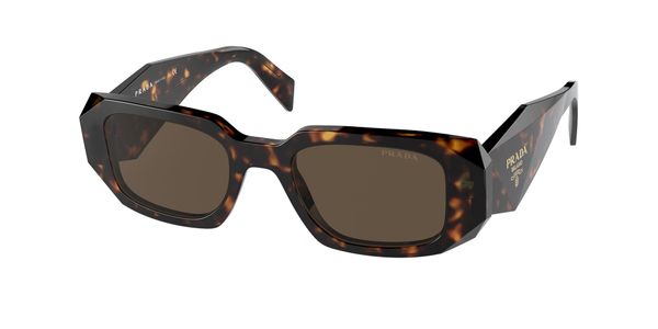 Prada Kobieta Prada PR 17WS 2AU8C1 Okulary przeciwsłoneczne Acetat Żółw Brązowy Kwadratowy Normalna