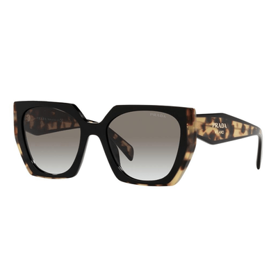 Prada Kobieta Prada PR 15WS 3890A7 Okulary przeciwsłoneczne Acetat Czarny Szary Kwadratowy Normalna Zacieniony - Thumbnail 2