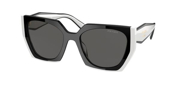Prada Kobieta Prada PR 15WS 09Q5S0 Okulary przeciwsłoneczne Acetat Czarny Szary Kwadratowy Normalna