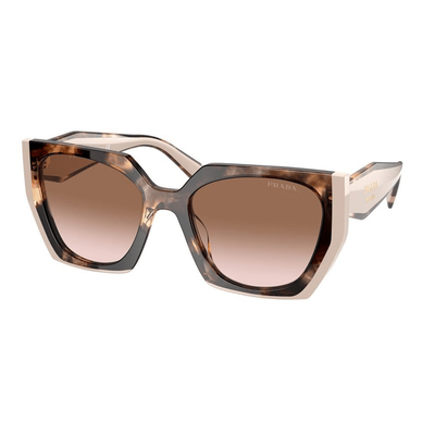 Prada Kobieta Prada PR 15WS 01R0A6 Okulary przeciwsłoneczne Acetat Żółw Brązowy Kwadratowy Normalna Zacieniony - Thumbnail 2