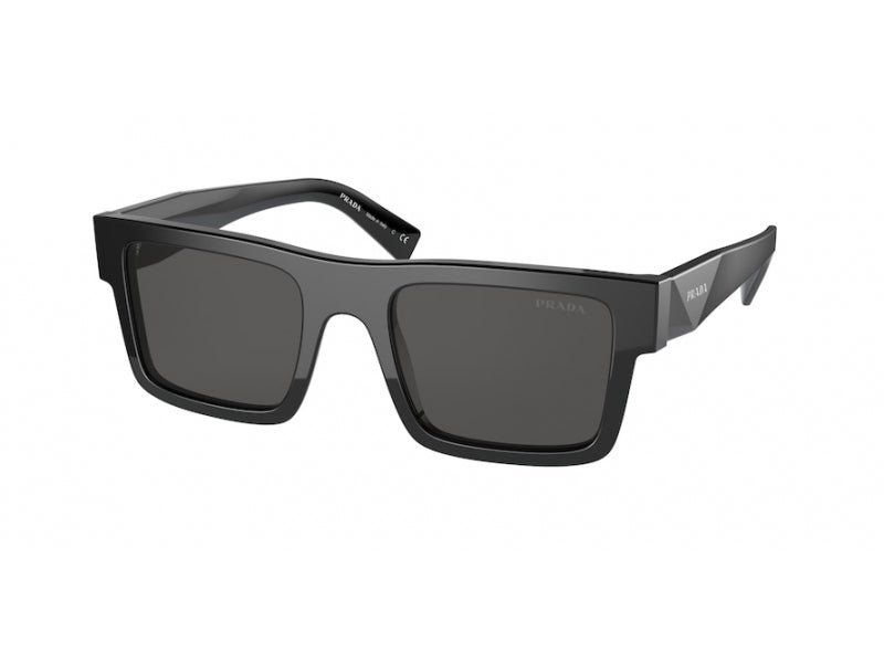 Prada Mężczyzna Prada PR 19WS 1AB5S0 Okulary przeciwsłoneczne Acetat Czarny Szary Kwadratowy Normalna - Image 1