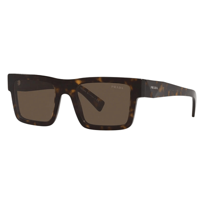 Prada Mężczyzna Prada PR 19WS 2AU8C1 Okulary przeciwsłoneczne Acetat Żółw Brązowy Kwadratowy Normalna - Thumbnail 2