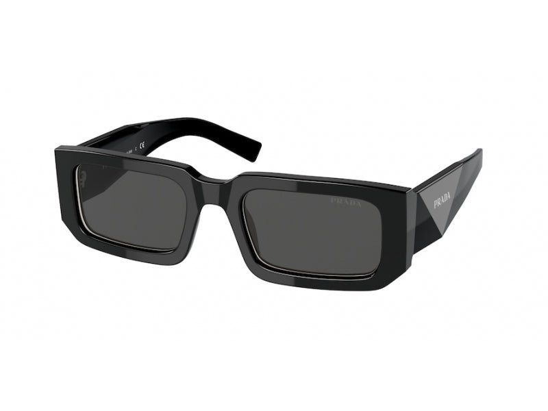 Prada Mężczyzna Prada PR 06YS 09Q5S0 Okulary przeciwsłoneczne Acetat Czarny Szary Kwadratowy Normalna - Image 1
