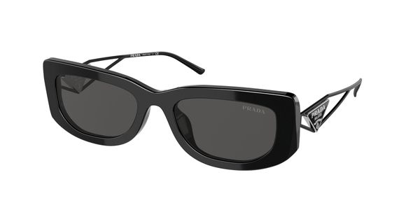 Prada Kobieta Prada PR 14YS 1AB5S0 Okulary przeciwsłoneczne Acetat Czarny Szary Kwadratowy Normalna
