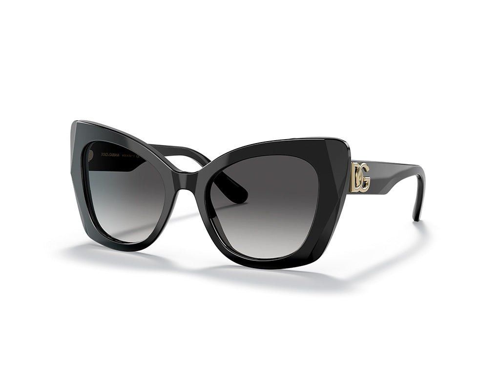 Dolce & Gabbana Kobieta Dolce & Gabbana DG4405 501/8G Okulary przeciwsłoneczne Acetat Czarny Szary Motyl Normalna Zacieniony - Image 1