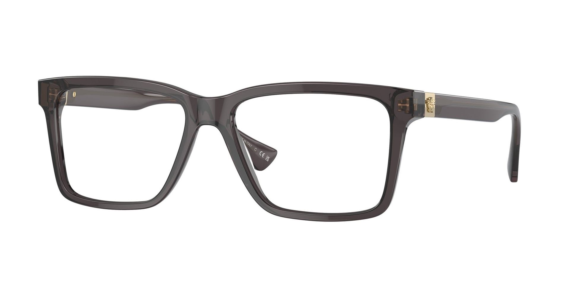 Versace Mężczyzna Versace VE3328 5389 Oprawki optyczne Acetat Szary Kwadratowy Normalna - Image 1