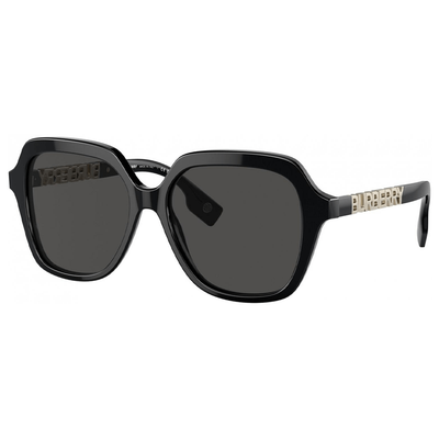 Burberry BE4389 JONI 300187 Woman Sunglasses Acetate Black Grey Squared Normal - Thumbnail 2
