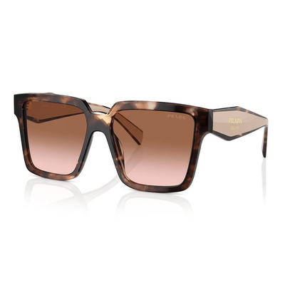 Prada Kobieta Prada PR 24ZS 07R0A6 Okulary przeciwsłoneczne Acetat Żółw Brązowy Kwadratowy Normalna Zacieniony - Thumbnail 2