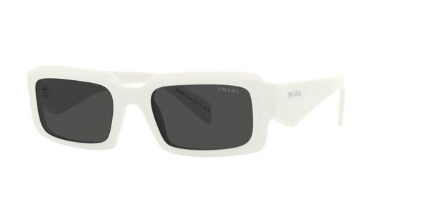 Prada PR 27ZS 17K08Z Man Sunglasses Acetate White Grey Geometric Normal