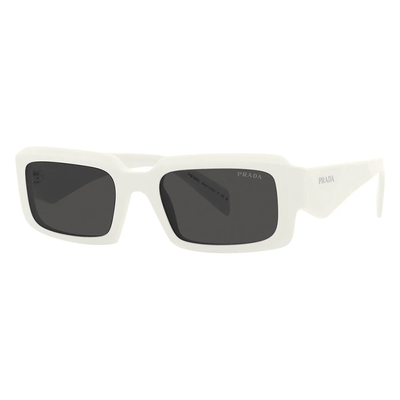 Prada PR 27ZS 17K08Z Man Sunglasses Acetate White Grey Geometric Normal - Thumbnail 2