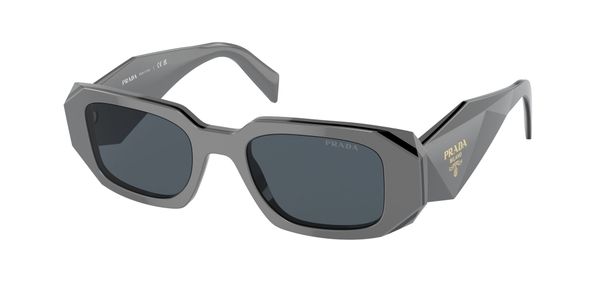 Prada Kobieta Prada PR 17WS 11N09T Okulary przeciwsłoneczne Acetat Czarny Szary Kwadratowy Normalna