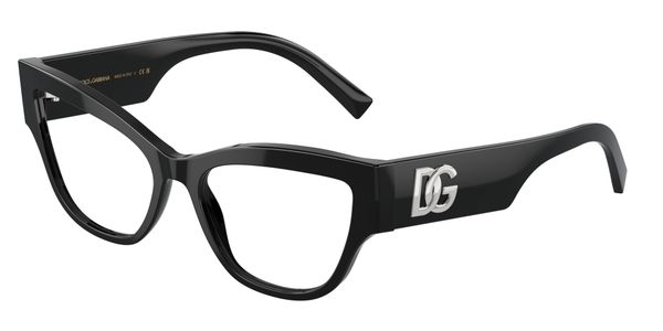 Dolce & Gabbana DG3378 501 Woman Optical frames Acetate Black Cat Eye Normal - Thumbnail 2