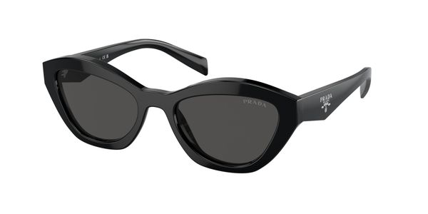 Prada Kobieta Prada PR A02S 16K08Z Okulary przeciwsłoneczne Acetat Czarny Szary Motyl Normalna