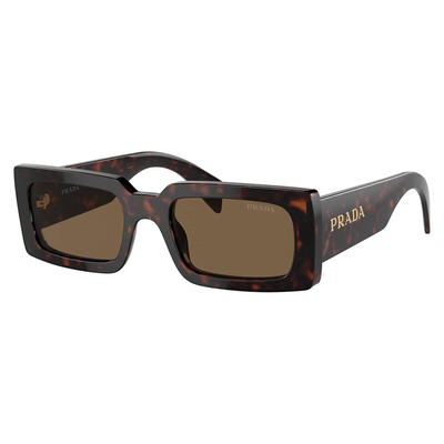 Prada PR A07S 16N5Y1 Woman Sunglasses Acetate Brown Brown Pillow Normal - Thumbnail 2