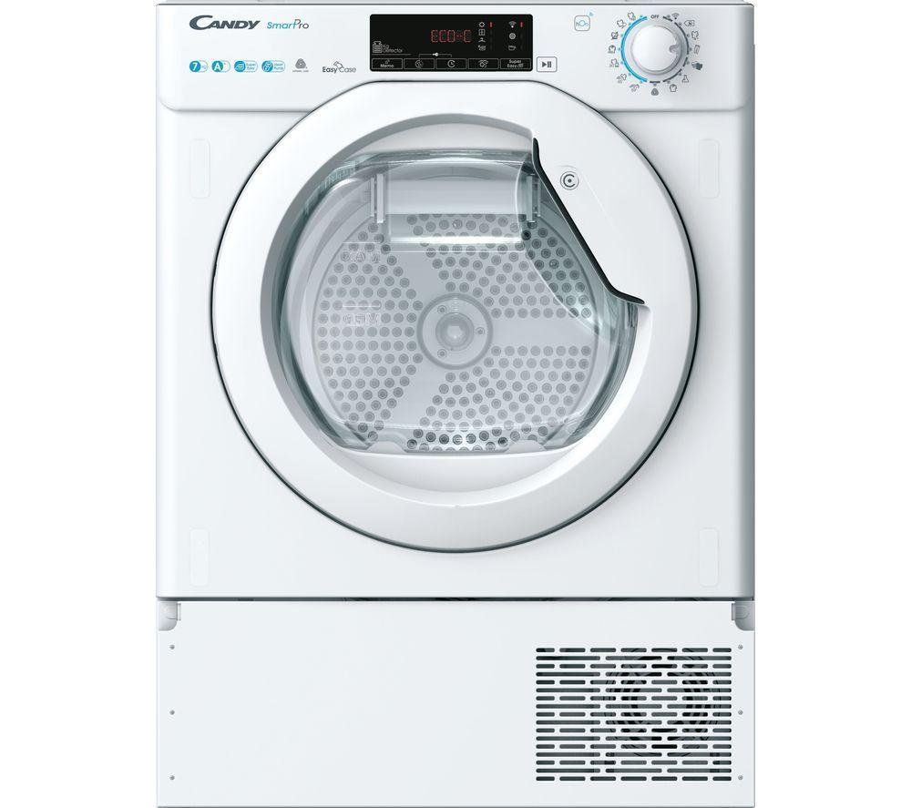 CANDY Smart Pro BCTD H7A1TE-80 Integrated WiFi-enabled 7 kg Heat Pump Tumble Dryer, White - Image 1