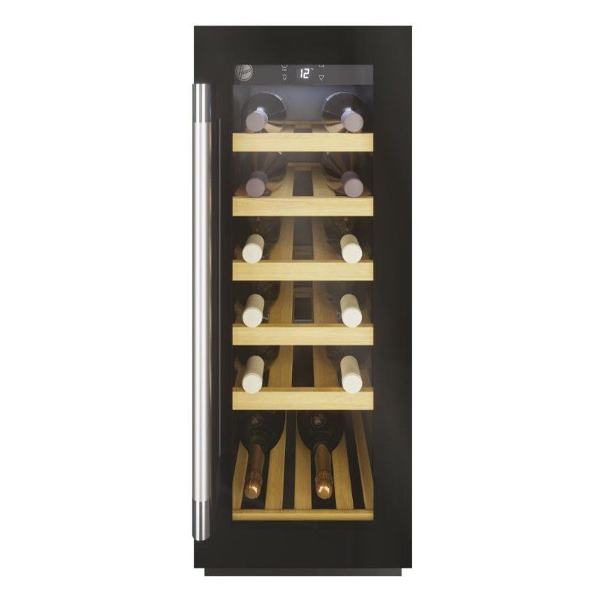 Hoover 19 Bottle Capacity Single Zone 30cm Wine Cooler - Black - Image 1