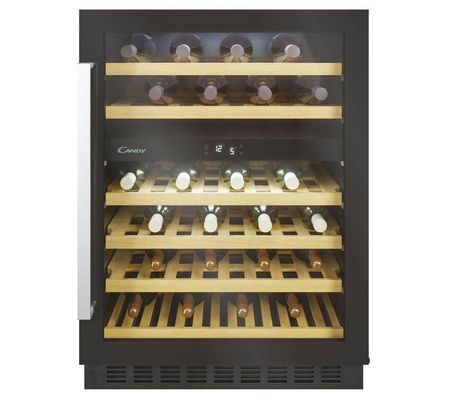 Candy 46 Bottle Dual Zone Wine Cooler - Black
