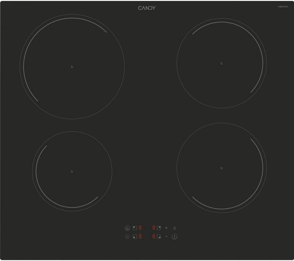 CANDY CI642C/E1 59 cm Electric Induction Hob - Black, Black - Image 1