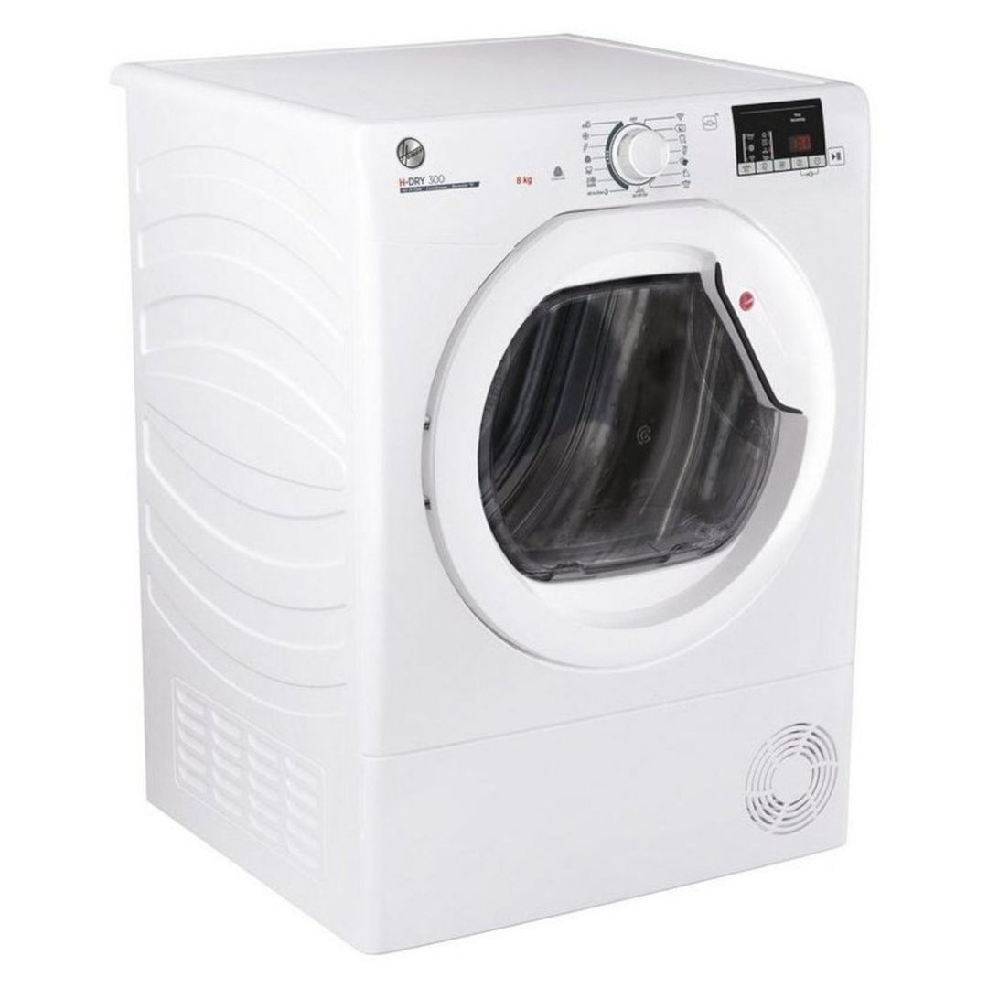Hoover HLEC8DG 8kg Condenser Tumble Dryer - WHITE - Image 1