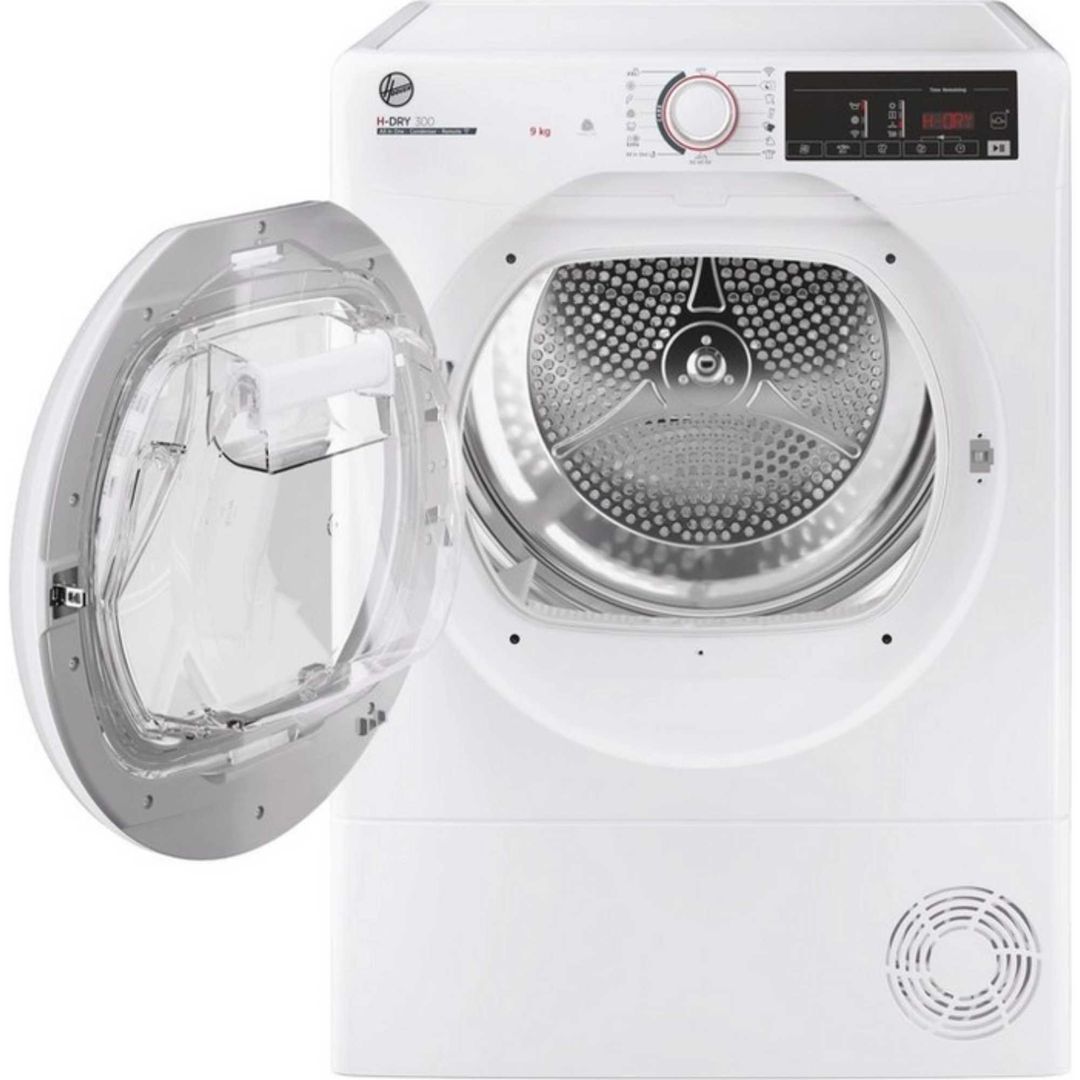 Hoover HLEC9TE 9kg Condenser Tumble Dryer - WHITE - Image 1