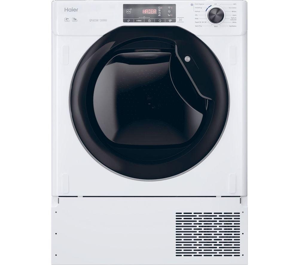 Haier Integrated Heat Pump Tumble Dryer - 7kg, White, Energy Efficient, HDBIH7A2TBEX-80 - Image 1