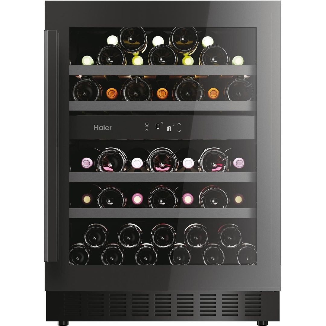 HAIER HAKWBD 60UK Integrated Wine Cooler - Black, Black - Image 1