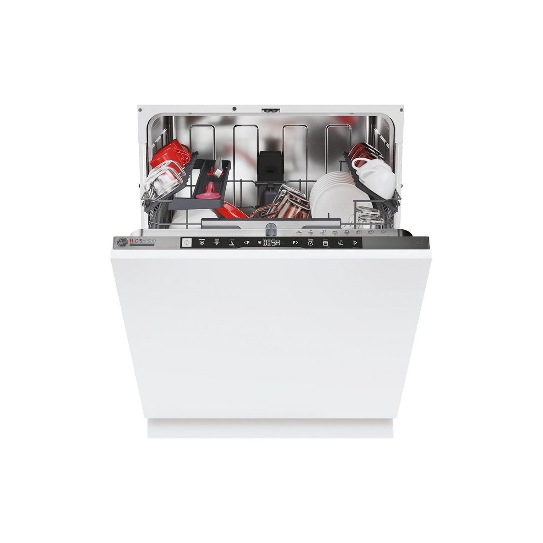 HOOVER HI 5C6F0S-80 Full Size Fully Integrated WiFi-enabled Dishwasher, Silver/Grey - Image 1