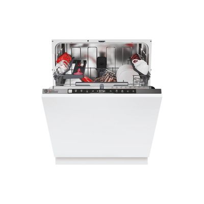 HOOVER HI 5C6F0S-80 Full Size Fully Integrated WiFi-enabled Dishwasher, Silver/Grey
