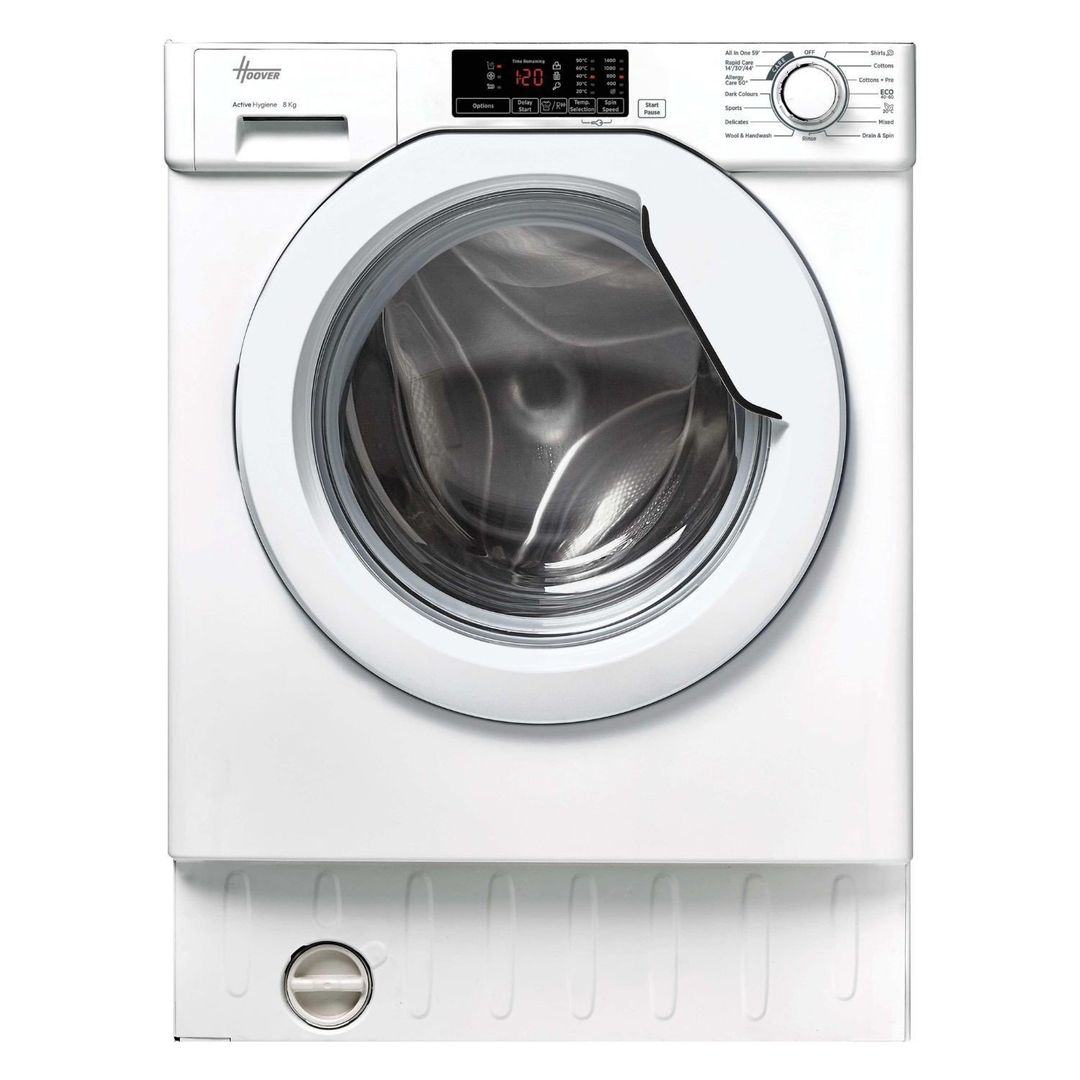 Hoover H-Wash 300 8kg 1400rpm Integrated Washing Machine - White - Image 1