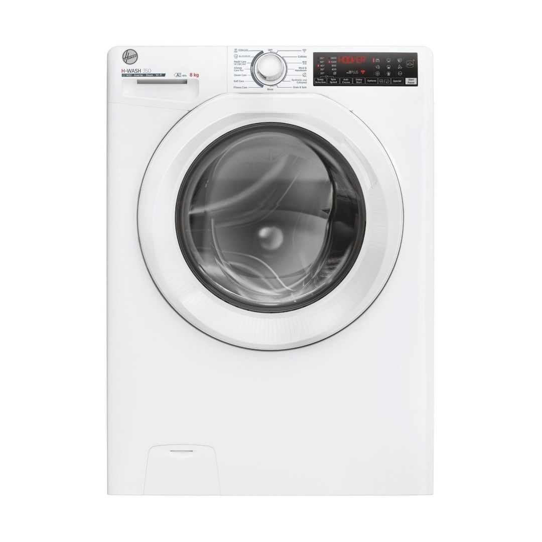 Hoover H3WPS486TAM6-80 8kg Washing Machine 1400rpm - WHITE - Image 1