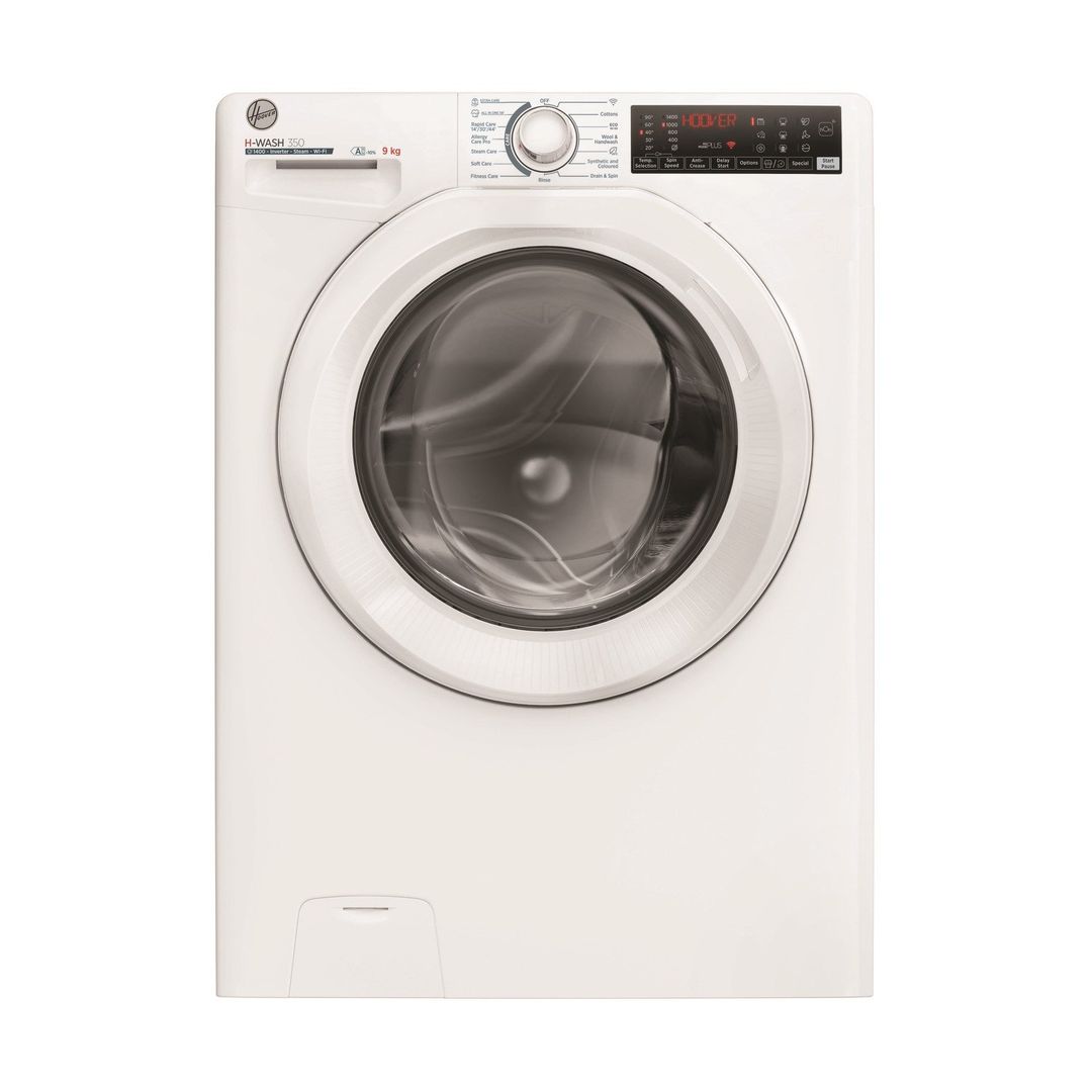 Hoover H3WPS496TAM6 9kg Washing Machine 1400rpm - WHITE - Image 1