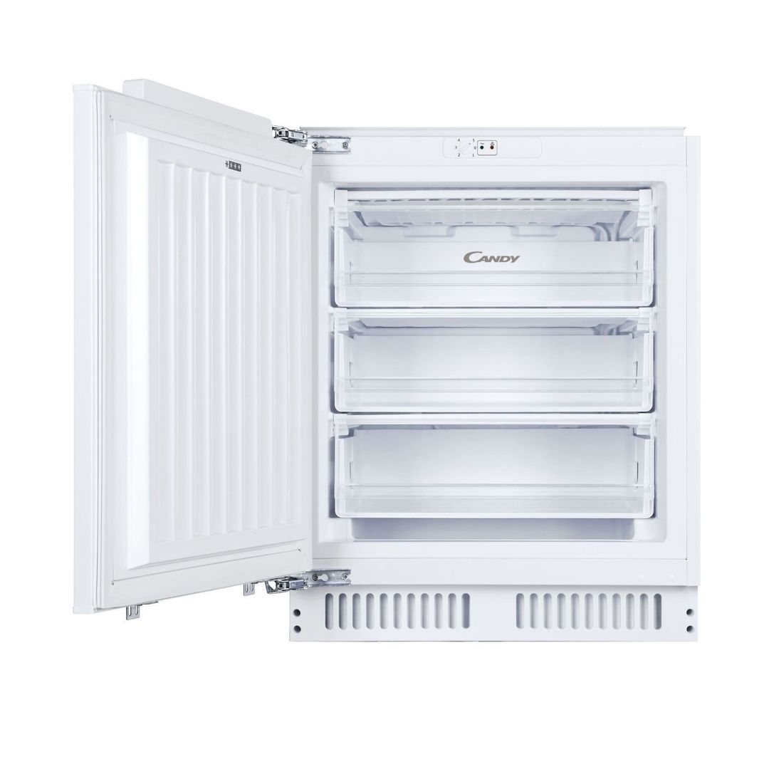 CANDY CUS68EWK Integrated Undercounter Freezer - Fixed Hinge, White - Image 1