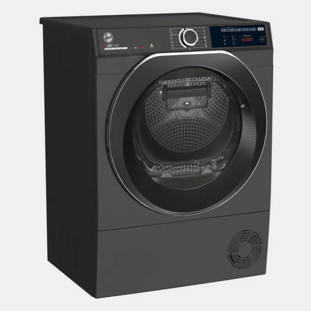 Hoover H-Dry 500 9kg Heat Pump Tumble Dryer - A+++ Rated Quiet Wi-Fi Connected - Graphite - Image 1