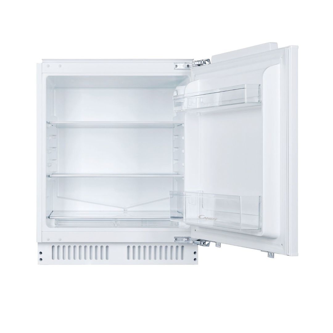 CANDY CMLS68EWK Integrated Undercounter Fridge - Fixed Hinge, White - Image 1