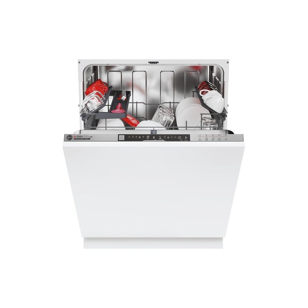 HOOVER H-Dish H300 HI 3E9E0S-80 Full-size Fully Integrated Dishwasher - Silver, Silver/Grey - Image 1