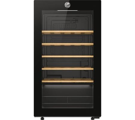 Hoover 34 Bottle Capacity Single Zone Freestanding Wine Cooler - Black - Thumbnail 2