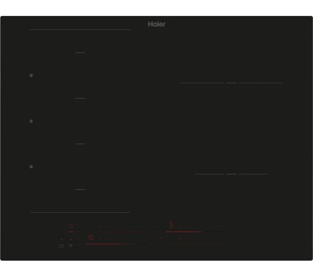 HAIER HAMTB56IRB1S 65 cm Electric Induction Hob - Black, Black - Image 1