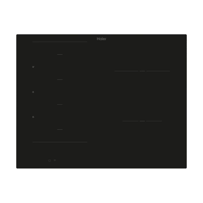 HAIER HAMTB56IRB1S 65 cm Electric Induction Hob - Black, Black - Thumbnail 2