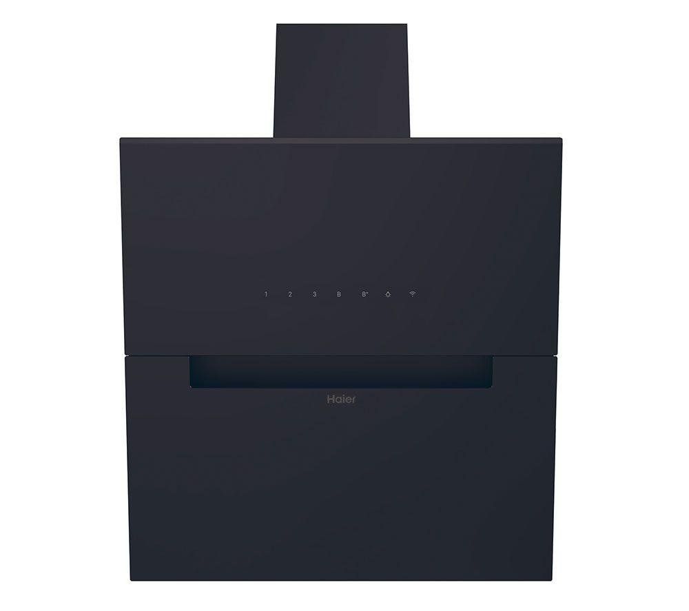 HAIER HADG6CBS4BWIFI 60 cm Chimney Cooker Hood - Black, Black - Image 1
