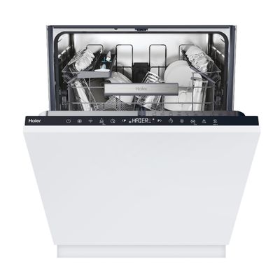 HAIER XI 4C4S0SB-80 Full-size Fully Integrated WiFi-enabled Dishwasher, Black