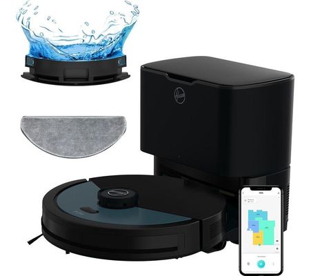 HOOVER HG4 Hydro Pro Robot Vacuum Cleaner - Blue & Black, Black,Blue