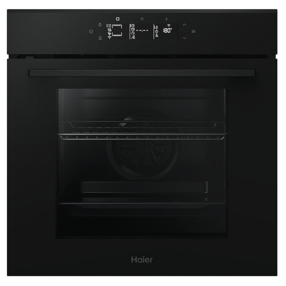 Haier H6 ID25G3HTB2 Pyrolytic Multifunction Single Oven - BLACK - Image 1