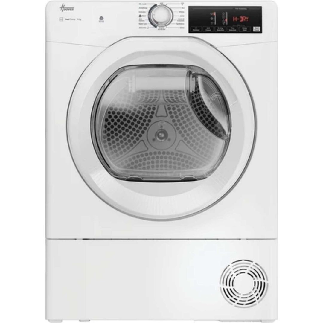 Hoover HRE H9N2TE-80 9kg Heat Pump Condenser Dryer - WHITE - Image 1