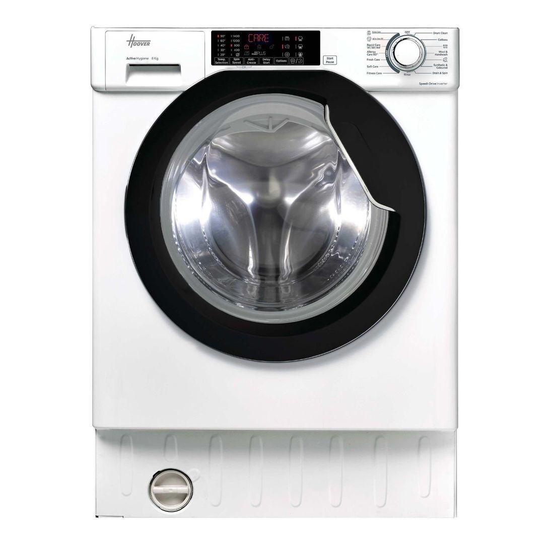 HOOVER H-Wash 300 Pro HBWS 484DMBW5-80 Integrated 8 kg 1400 Washing Machine, White - Image 1