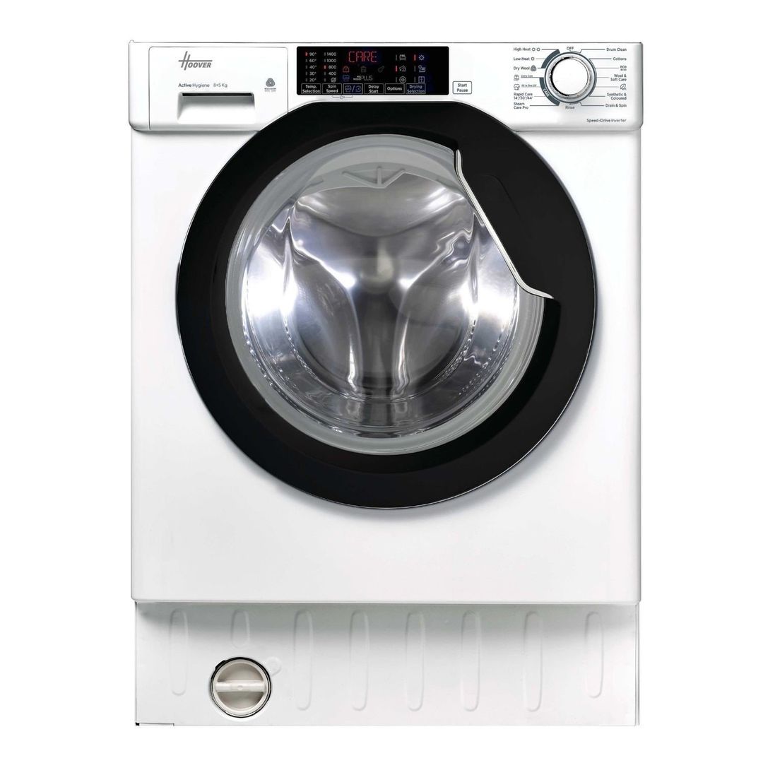 HOOVER H-Wash & Dry 300 Pro HBDS 4854DMB5-80 Integrated 8 kg Washer Dryer, White - Image 1