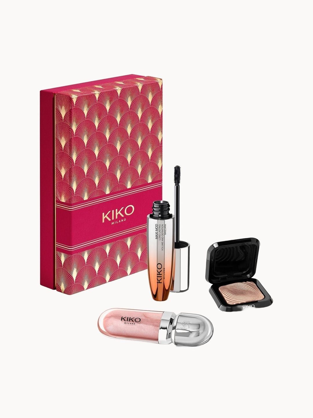 KIKO Milano Holly Jolly Trio Make Up Gift Set 21.5ml (Worth £38.97) - Image 1
