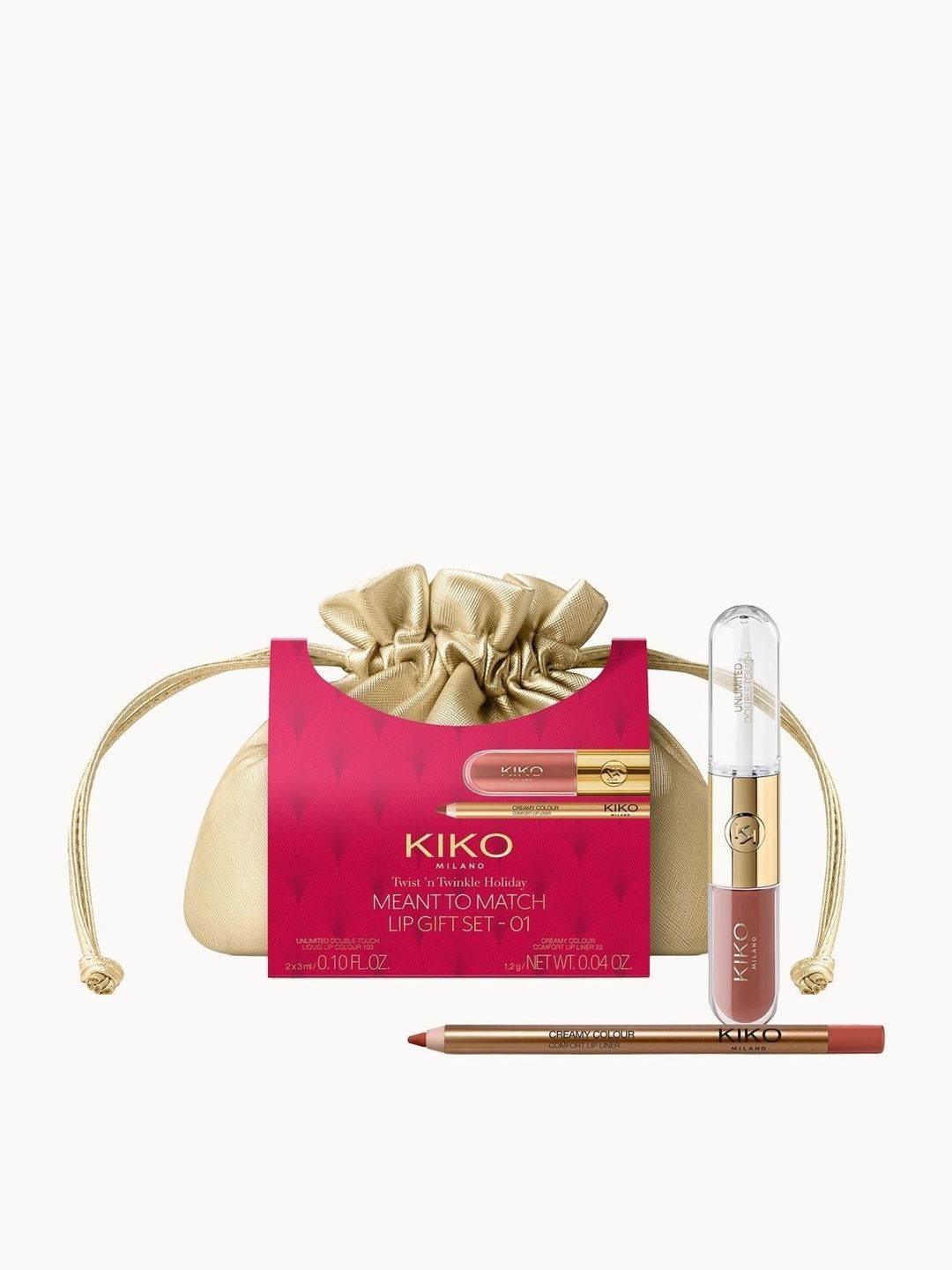 KIKO Milano Meant To Match Lip Gift Set 7.2ml - Various Shades (Worth £21.98) - 01 Timeless Blend - Image 1