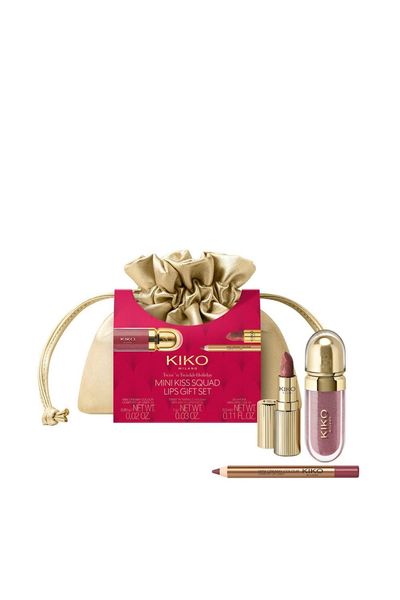KIKO Milano Mini Kiss Squad Lip Gift Set 5.3ml - Various Shades (Worth £19.97) - 01 Nude Déco - Thumbnail 2