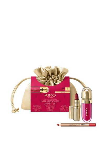 KIKO Milano Mini Kiss Squad Lip Gift Set 5.3ml - Various Shades (Worth £19.97) - 02 Midnight Red - Thumbnail 2
